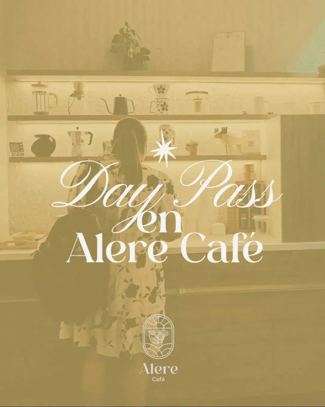 Pieza editorial para comunicar el Day Pass de Alere Café